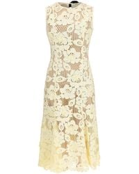 Self-Portrait - Crochet Lace Midi Dress - Lyst