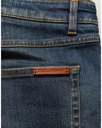 Dolce & Gabbana - Blue Cotton Stretch Skinny Denim Jeans - Lyst