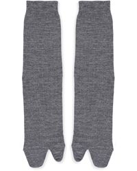 Save 17% Grey Mens Clothing Underwear Socks for Men Maison Margiela Wool Tabi-toe Socks in Grey 