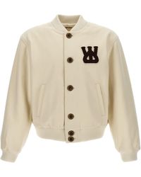 Wales Bonner Sorbonne 56 Varsity Jacket in White for Men | Lyst