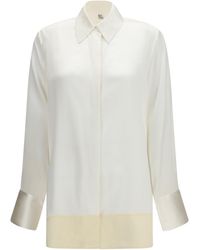 TOTEME - Tuxedo Shirt Soft Satin Viscose - Lyst