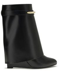 Givenchy - Leather Shark Ankle Boots - Lyst