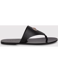 KATE CATE - Phoebe Leather Flip-Flops - Lyst