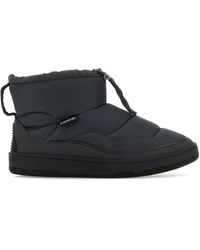 Lanvin - Graphite Fabric Curb Snow Ankle Boots - Lyst