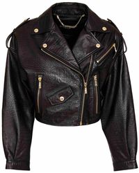 Just Cavalli - Leather Jacket - Lyst