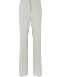 Pinko - Viscose Trousers With Buttons Flared - Lyst