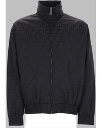 Fendi - Giacca Bomber Con Trama "Ff" - Lyst
