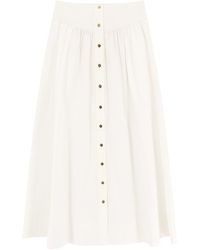 Tory Burch - Stretch Cotton Skirt - Lyst