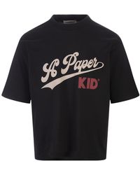 A PAPER KID - T-Shirt With Graphic Print - Lyst