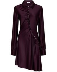 Rabanne - Jersey Asymmetric Gathered Mini Dress - Lyst