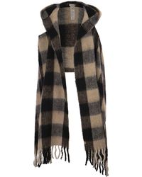 Woolrich - Hooded Scarf With Checked Pattern - Lyst