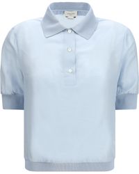 Jacob Cohen - Short-Sleeve Blouse Wool Ovis Aries; Silk Shirt - Lyst