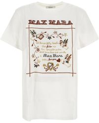 Max Mara - Embroidered T-shirt - Lyst