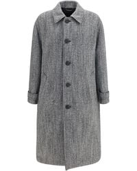 Dolce & Gabbana - Chevron Wool-Blend Single-Breasted Coat - Lyst