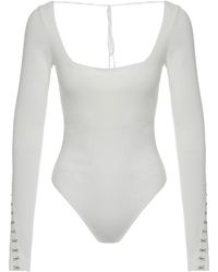 Anna October - Long Sleeve Knitted Body Viscose Tops - Lyst