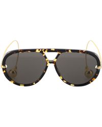 Bottega Veneta - Sunglasses Drop Aviator Havana - Lyst
