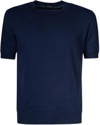 ZEGNA - Round Neck T-Shirt - Lyst