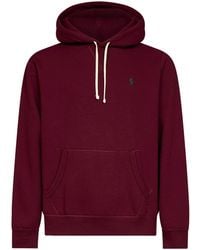 Polo Ralph Lauren - Classic Wine Cotton Blend Hoodie - Lyst