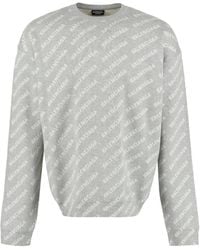 Balenciaga - All Over Logo Crew-neck Sweater - Lyst