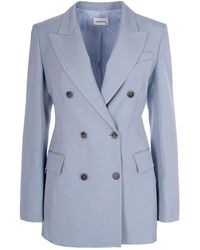 P.A.R.O.S.H. - Light Double-Breasted Blazer - Lyst