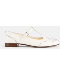 Church's - Ballerine Mary Jane En Nappa Ivoire À Studs Brogue T-Strap - Lyst