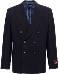 Etro - 'Decorative Basting' Blazer - Lyst