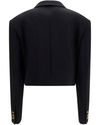 Versace - Blazer Cropped Wool Merino (Ovis Aries) Jacket - Lyst