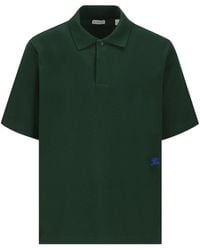 Burberry - Logo-embroidered Short Sleeved Polo Shirt - Lyst