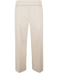 D.exterior - High-Waist Embellished Trousers - Lyst