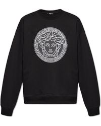 Versace - Embroidered Hoodie - Lyst