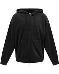 Y-3 - Corduroy Zip-Up Hoodie Polyester; Elastane Sweater - Lyst