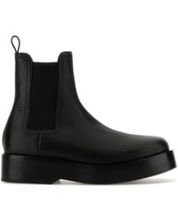 Bottega Veneta - Leather Chelsea Ankle Boots - Lyst