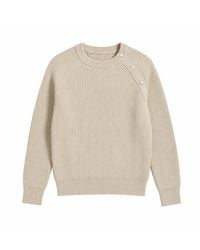Carrera - Ribbed Cotton Knit Crew-Neck Pullover With Front Buttons - Lyst