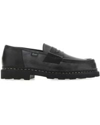 Paraboot - Black Leather Loafers Nd Uomo - Lyst