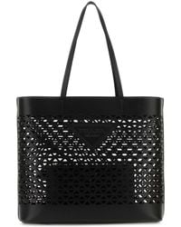 Prada - Leather Shopping Bag - Lyst