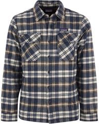 Patagonia - Medium Weight Organic Cotton Insulated Flannel Shirt Fjord - Lyst