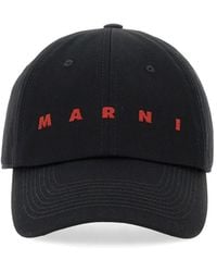 Marni - Baseball Hat With Logo Cotton - Lyst
