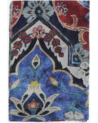 Faliero Sarti - Scarf Bluette Modal And Cashmere - Lyst