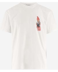 JW Anderson - Cotton T-Shirt With Graphic Print And Logo - Lyst