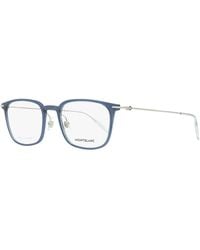 Montblanc - Rectangular Eyeglasses Mb0100O 004 Transparent- 52Mm 0100 - Lyst