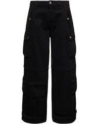ICON DENIM - Rosalia Low Waisted Cargo Jeans With Patch Pockets - Lyst