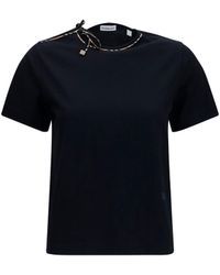 Burberry - T-Shirt With Cut-Out Detail - Lyst