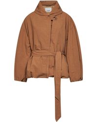 Isabel Marant - Camel Textured Gabardine Volinda Belted Coat - Lyst