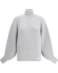 Balmain - Ribbed Knit Pullover - Lyst