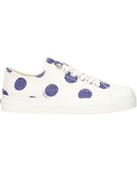 Moschino - Polka Dot Canvas Sneakers - Lyst