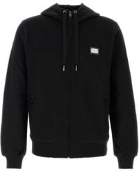 Dolce & Gabbana - Jersey Zip-up Hoodie - Lyst