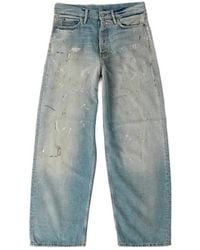 Acne Studios - Loose-Fit Painted Denim Jeans Cotton - Lyst