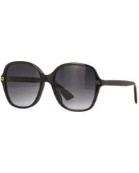 Gucci - Sunglasses Round Full Rim, Frame And Gradient Lens Gg0092S001 - Lyst