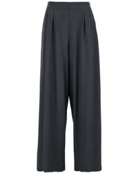 Le Plain - Pants With Semi-Elastic Waist And Oversize Design - Lyst