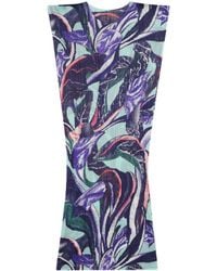 Pleats Please Issey Miyake - Printed Pleated Midi Dress - Lyst